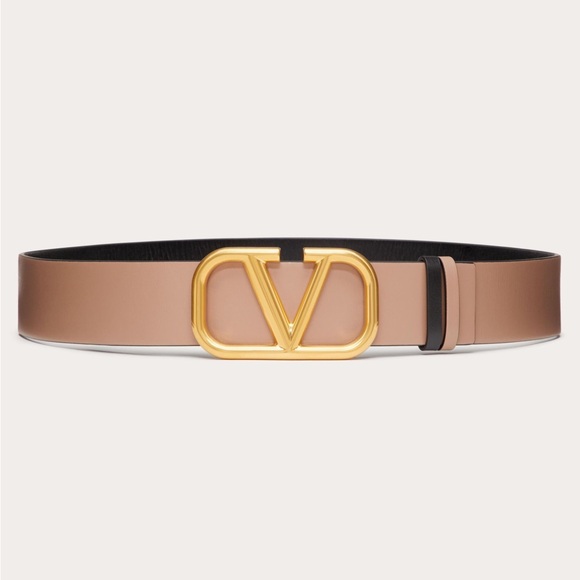 Valentino REVERSIBLE VLOGO SIGNATURE BELT IN GLOSSY CALFSKIN 40 MM - Picture 3 of 10